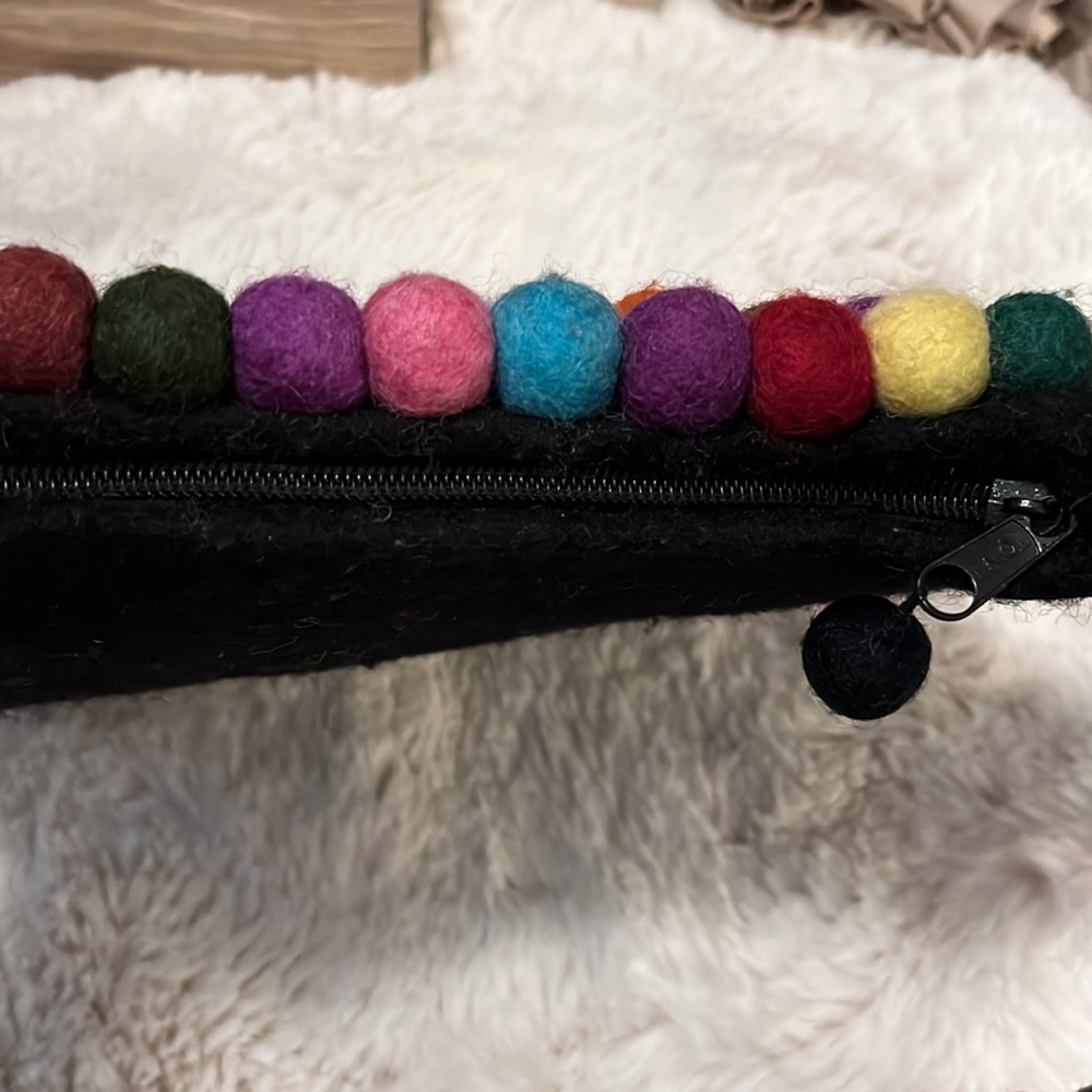 Thick Felt Fabric Multi Color Patchwork Balls Cro… - image 5